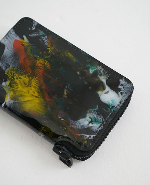macromauro.マクロマウロ.paint black wallet R