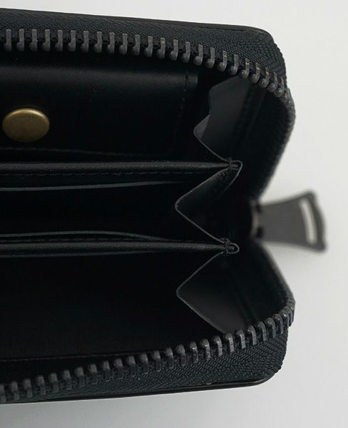 macromauro.マクロマウロ.paint black wallet R