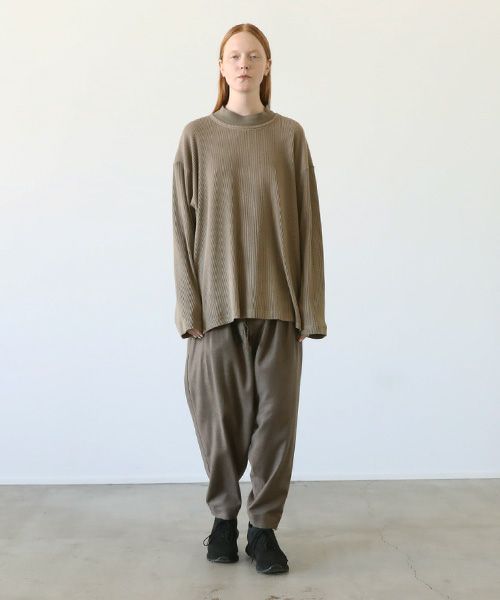 Edwina Hoerl  エドウィナホール.MOCK NECK SWEATER SARTRE [20A/EH43TS-01/greige]