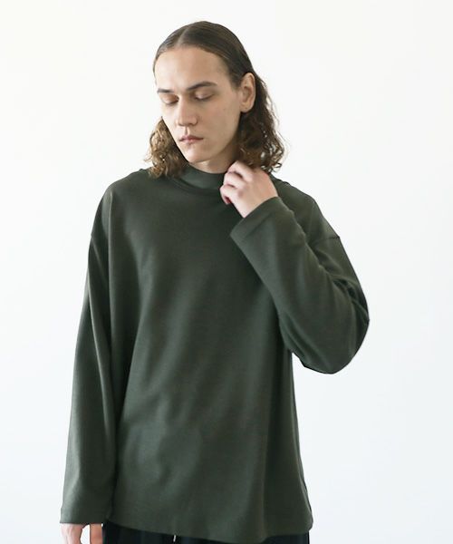 Edwina Hoerl  エドウィナホール.MOCK NECK SWEATER SARTRE [21A/EH43TS-01/d.khaki]_