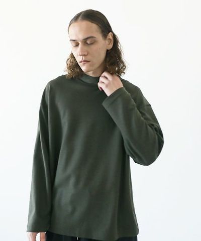 Edwina Hoerl  エドウィナホール.MOCK NECK SWEATER SARTRE [21A/EH43TS-01/d.khaki]_