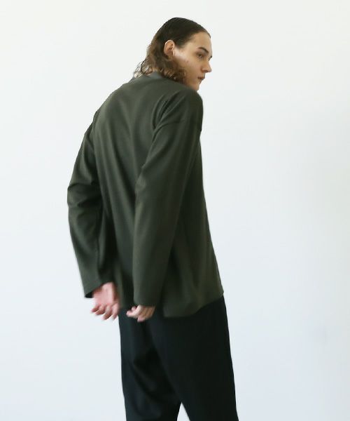 Edwina Hoerl  エドウィナホール.MOCK NECK SWEATER SARTRE [21A/EH43TS-01/d.khaki]_