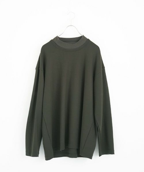 Edwina Hoerl  エドウィナホール.MOCK NECK SWEATER SARTRE [21A/EH43TS-01/d.khaki]_