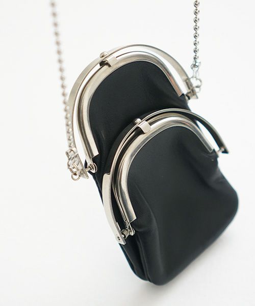 EDROBERTJUDSON.エドロバートジャドソン.chain double frame purse[ODD・B01X CO-14A / 005.black]