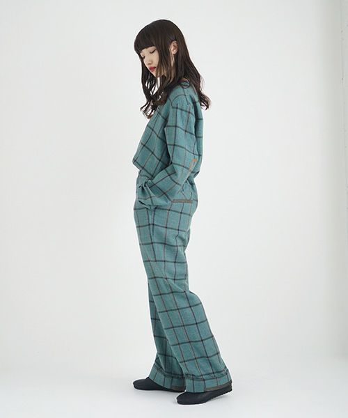 ohta.オオタ.check wide pants [st-29C]