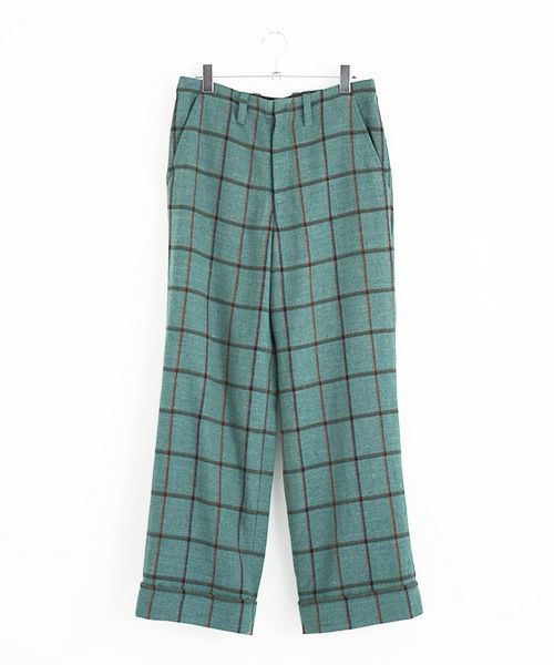 ohta.オオタ.check wide pants [st-29C]