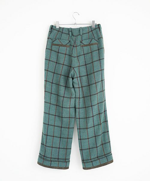 ohta.オオタ.check wide pants [st-29C]