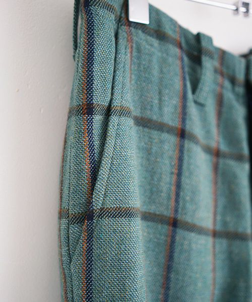 ohta.オオタ.check wide pants [st-29C]