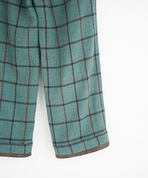 ohta.オオタ.check wide pants [st-29C]