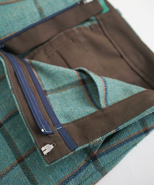 ohta.オオタ.check wide pants [st-29C]