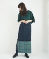 ohta.オオタ.navy chesk skirt [sk-14C]