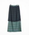 ohta.オオタ.navy chesk skirt [sk-14C]