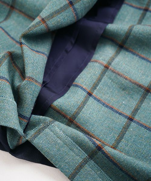 ohta.オオタ.navy chesk skirt [sk-14C]