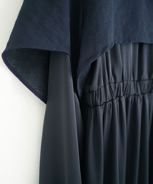 ohta.オオタ.navy long dress [op-23N]