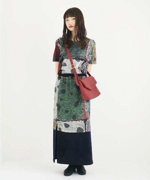 ohta.オオタ.burgundy letter bag [ac-20R7]