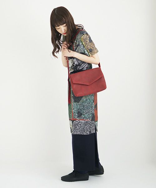 ohta.オオタ.burgundy letter bag [ac-20R7]