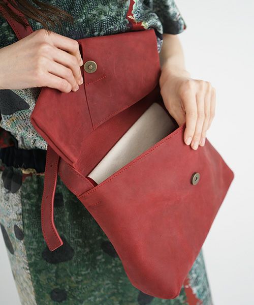 ohta.オオタ.burgundy letter bag [ac-20R7]