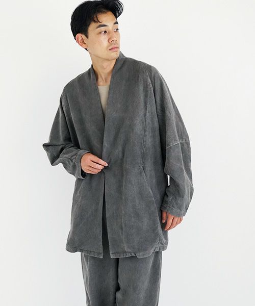 ブランド雑貨総合 yantor khadi silk long coat ヤントル カディシルク