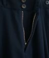 YANTOR.ヤントル.6ply Khadi 2tuck Wide Pants[Y215PT08/NAVY]