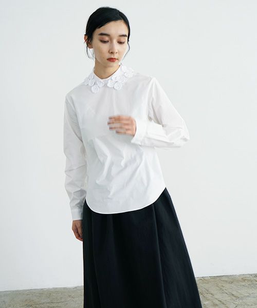 MIYAO.ミヤオ.BLOUSE[MVBL-08/2.白×白×白]