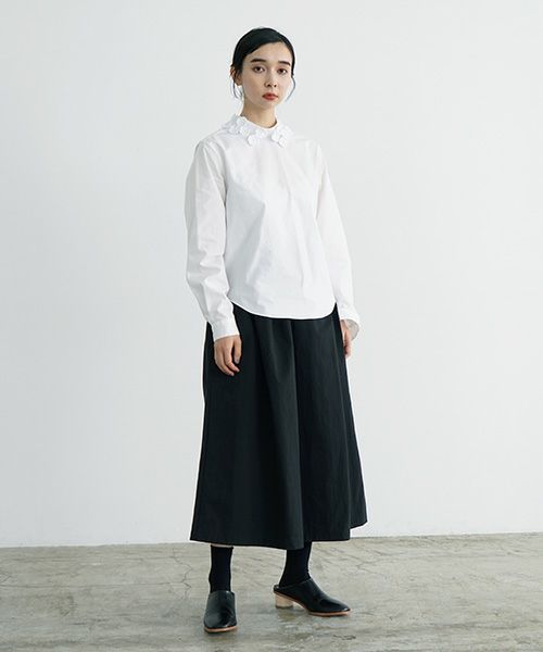 MIYAO.ミヤオ.BLOUSE[MVBL-08/2.白×白×白]