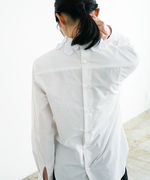 MIYAO.ミヤオ.BLOUSE[MVBL-08/2.白×白×白]