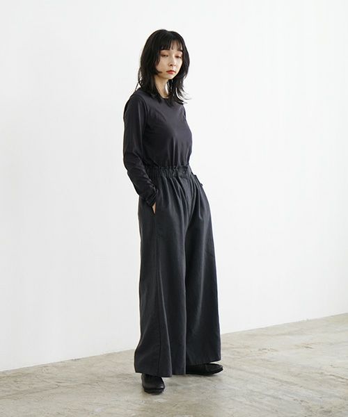 Mochi / home&miles.モチ / ホーム＆マイルズ.wide pants [sumi]