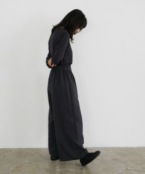 Mochi / home&miles.モチ / ホーム＆マイルズ.wide pants [sumi]