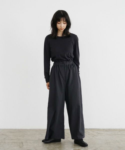 Mochi / home&miles.モチ / ホーム＆マイルズ.wide pants [sumi]