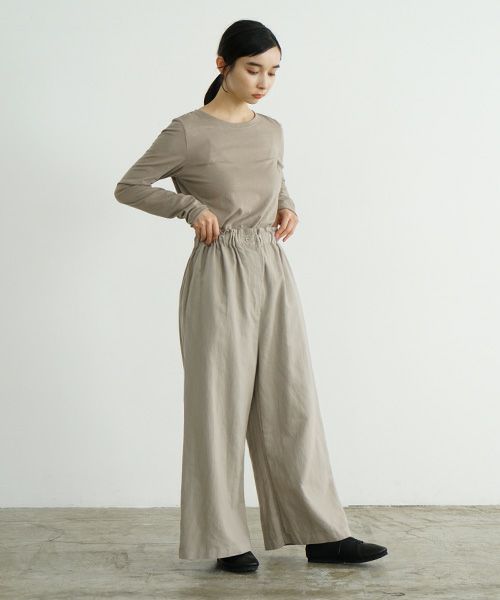 Mochi / home&miles.モチ / ホーム＆マイルズ.wide pants [greige]