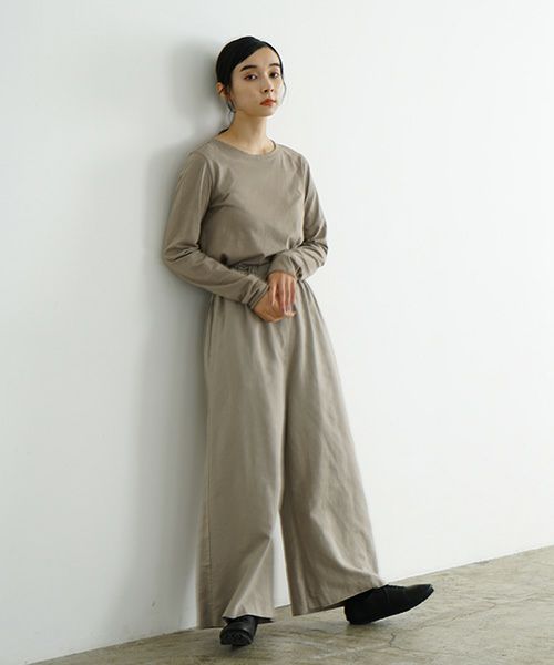 Mochi / home&miles.モチ / ホーム＆マイルズ.wide pants [greige]