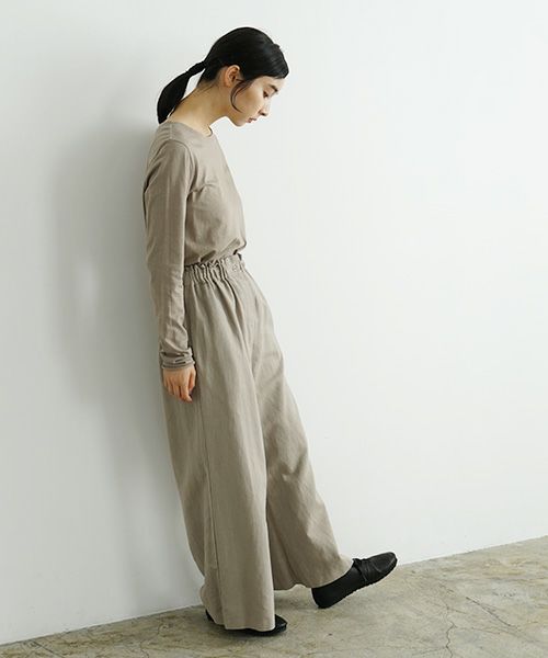 Mochi / home&miles.モチ / ホーム＆マイルズ.wide pants [greige]