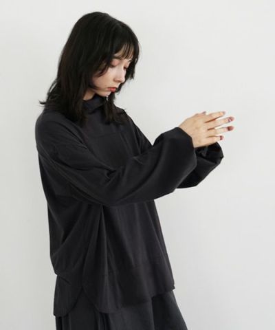 Mochi / home&miles.モチ / ホーム＆マイルズ.cotton cashmere turtleneck [sumi]