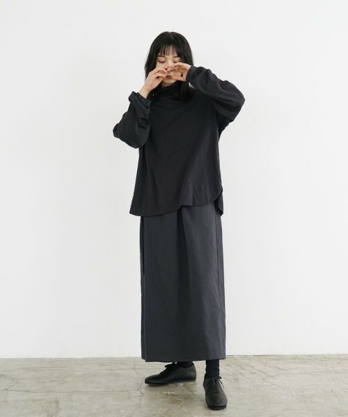 Mochi / home&miles.モチ / ホーム＆マイルズ.cotton cashmere turtleneck [sumi]