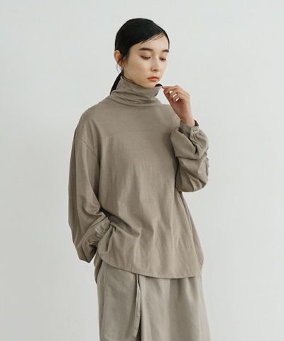 Mochi / home&miles.モチ / ホーム＆マイルズ.cotton cashmere turtleneck [greige]
