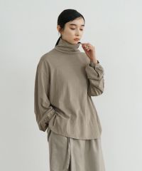 Mochi / home&miles.モチ / ホーム＆マイルズ.cotton cashmere turtleneck [greige]