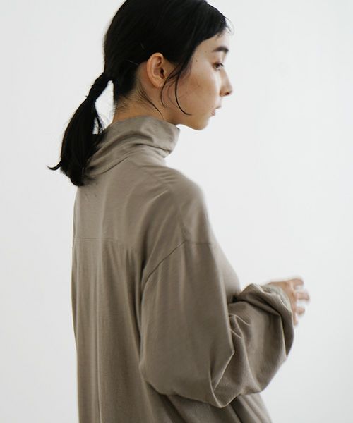 Mochi / home&miles.モチ / ホーム＆マイルズ.cotton cashmere turtleneck [greige]