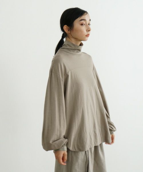 Mochi / home&miles.モチ / ホーム＆マイルズ.cotton cashmere turtleneck [greige]