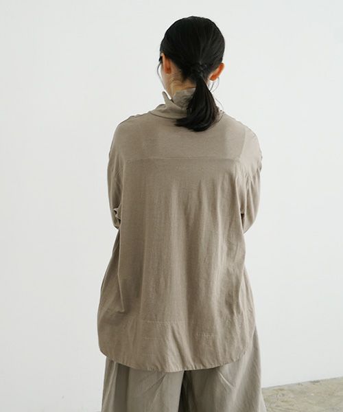 Mochi / home&miles.モチ / ホーム＆マイルズ.cotton cashmere turtleneck [greige]