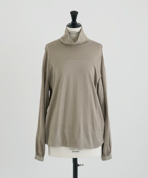 Mochi / home&miles.モチ / ホーム＆マイルズ.cotton cashmere turtleneck [greige]