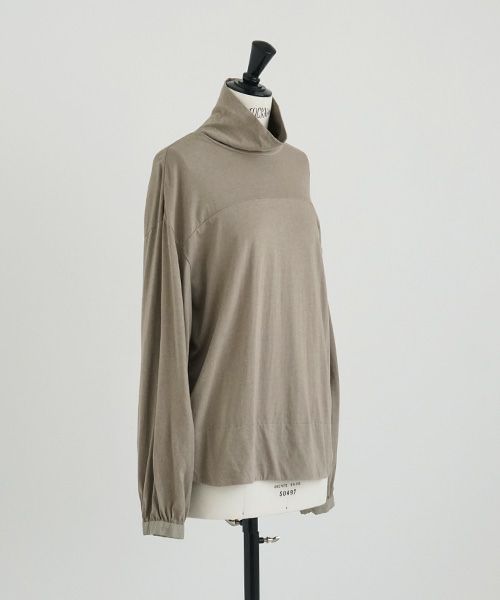 Mochi / home&miles.モチ / ホーム＆マイルズ.cotton cashmere turtleneck [greige]