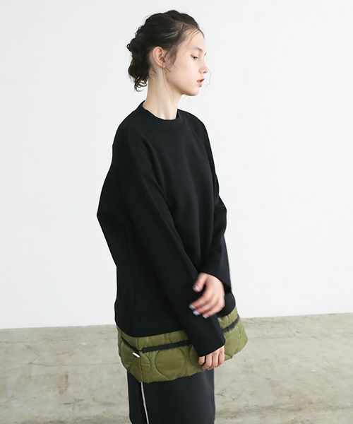 SWANLAKE スワンレイク.CREWNECK PULLOVER[CT-1409/BLACK]