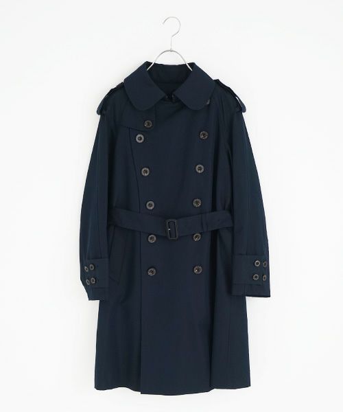 SWANLAKE スワンレイク.Plain trench coat with liner[CO-765/NAVY]