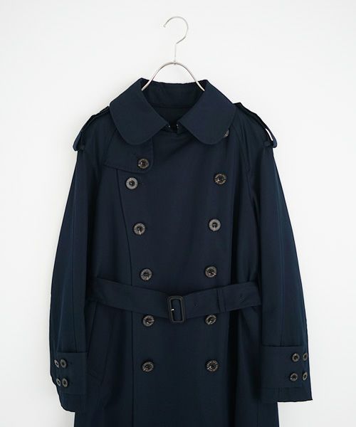 SWANLAKE スワンレイク.Plain trench coat with liner[CO-765/NAVY]
