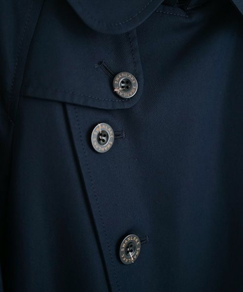 SWANLAKE スワンレイク.Plain trench coat with liner[CO-765/NAVY]
