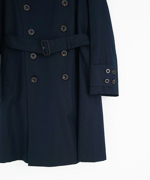 SWANLAKE スワンレイク.Plain trench coat with liner[CO-765/NAVY]