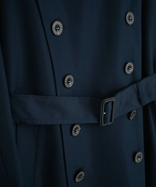 SWANLAKE スワンレイク.Plain trench coat with liner[CO-765/NAVY]