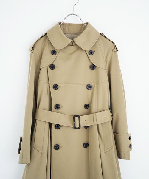 SWANLAKE スワンレイク.Circular trench coat[CO-734/BEIGE]