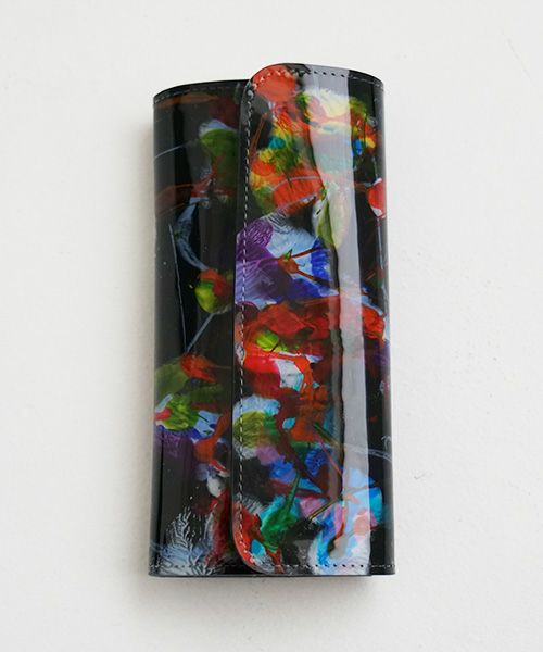 macromauro マクロマウロ.paint black wallet long