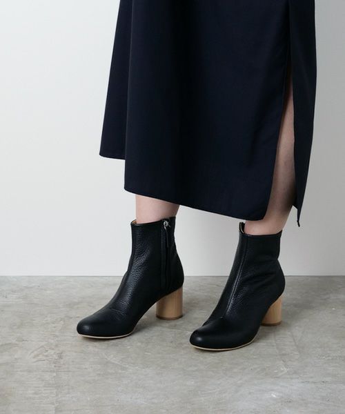 _Fotフォートwood heel boots 65_circle〇_ | Palm maison store